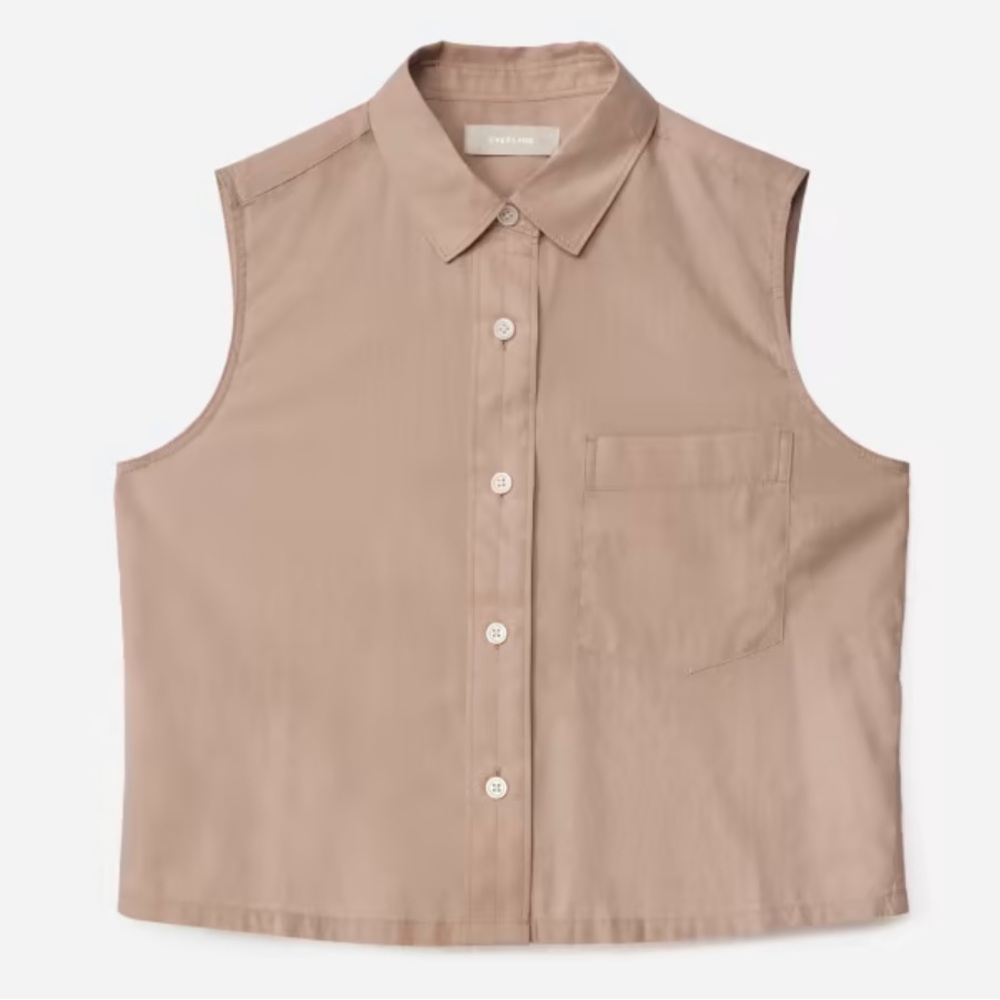 Everlane Way Short Cut Off Shirt size 0